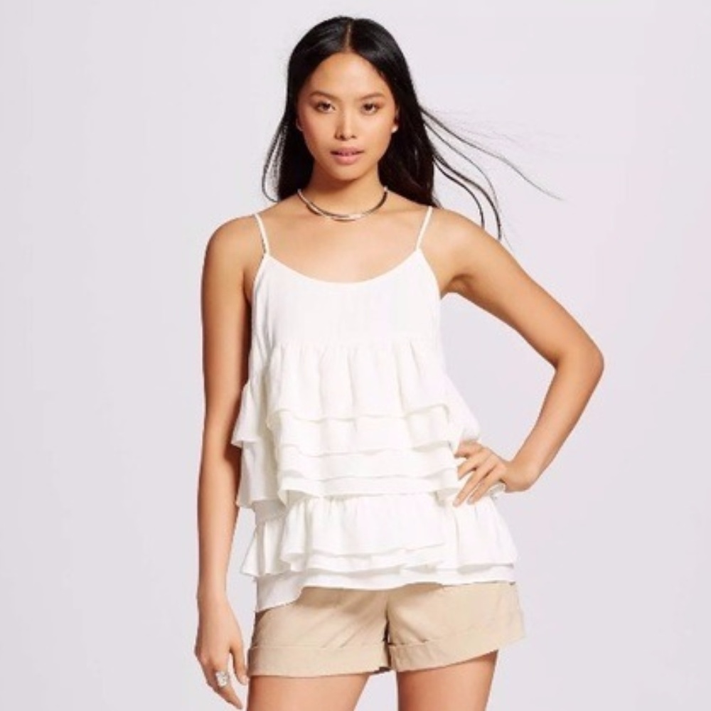 NEW - Who What Wear ruffle tank